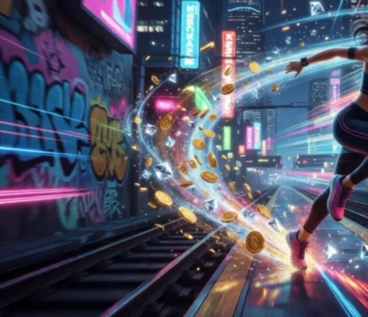 Dynamiczna ilustracja zaawansowanych technik zdobywania wysokich wyników w Subway Princess Runner